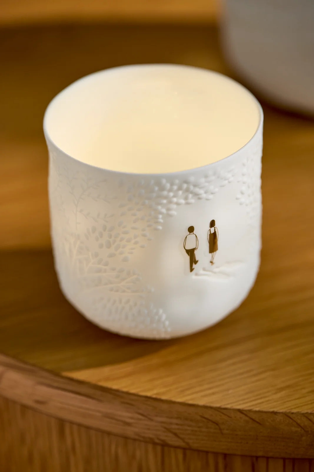Picture story lantern a walk in the park D.8cm H.8.5cm