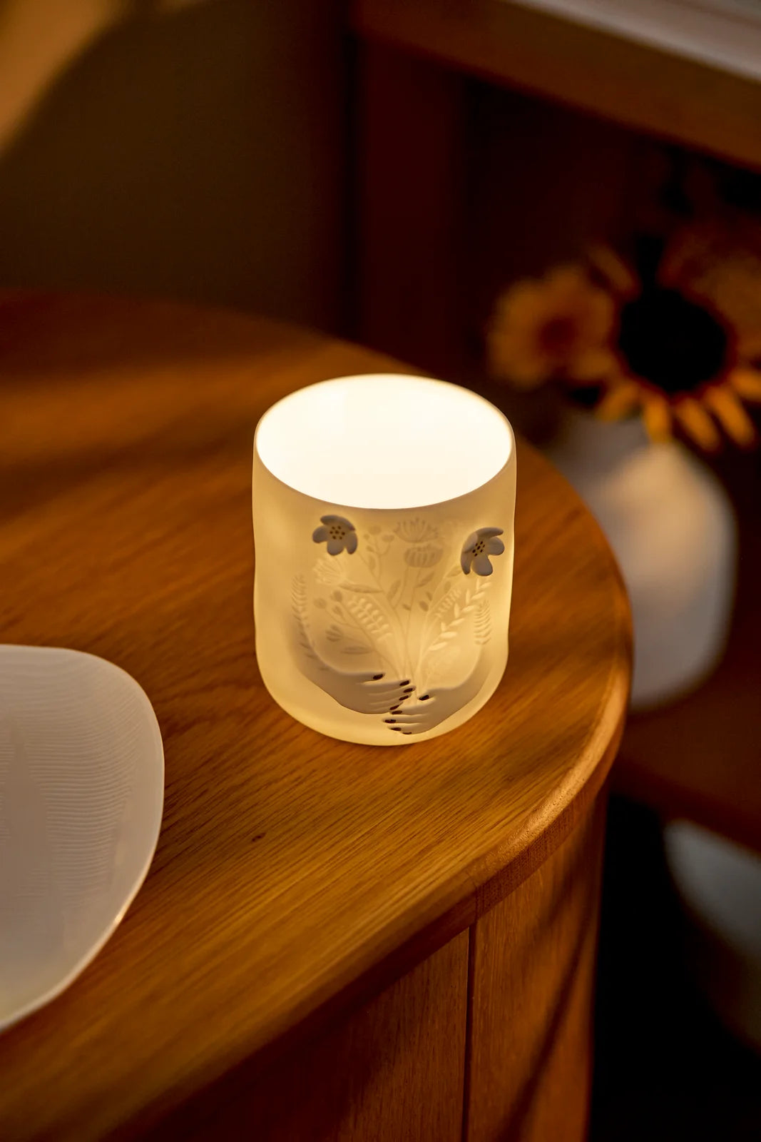 Picture story lantern bouquet D.8cm H.10cm