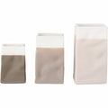 Vase mini porcelain bag grey set of 3