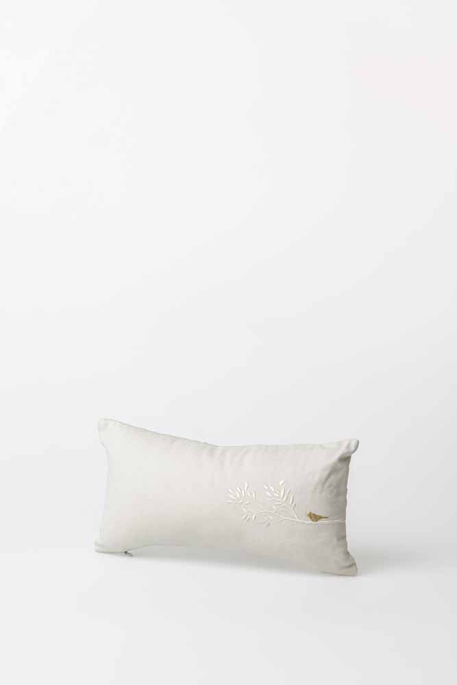 Golden bird dream cushion 33x17cm
