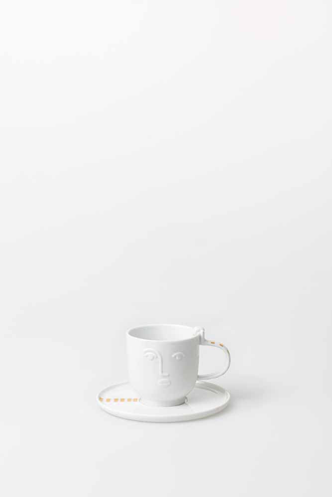 Coffee carrier and saucer Calda 7.8x10x8.3cm - Discontinued 30% Discount