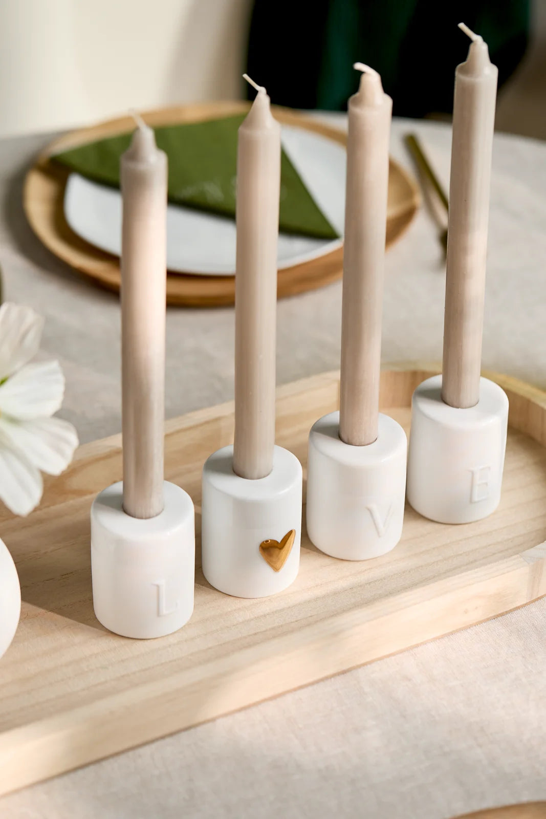 Candle HOlder Set Love