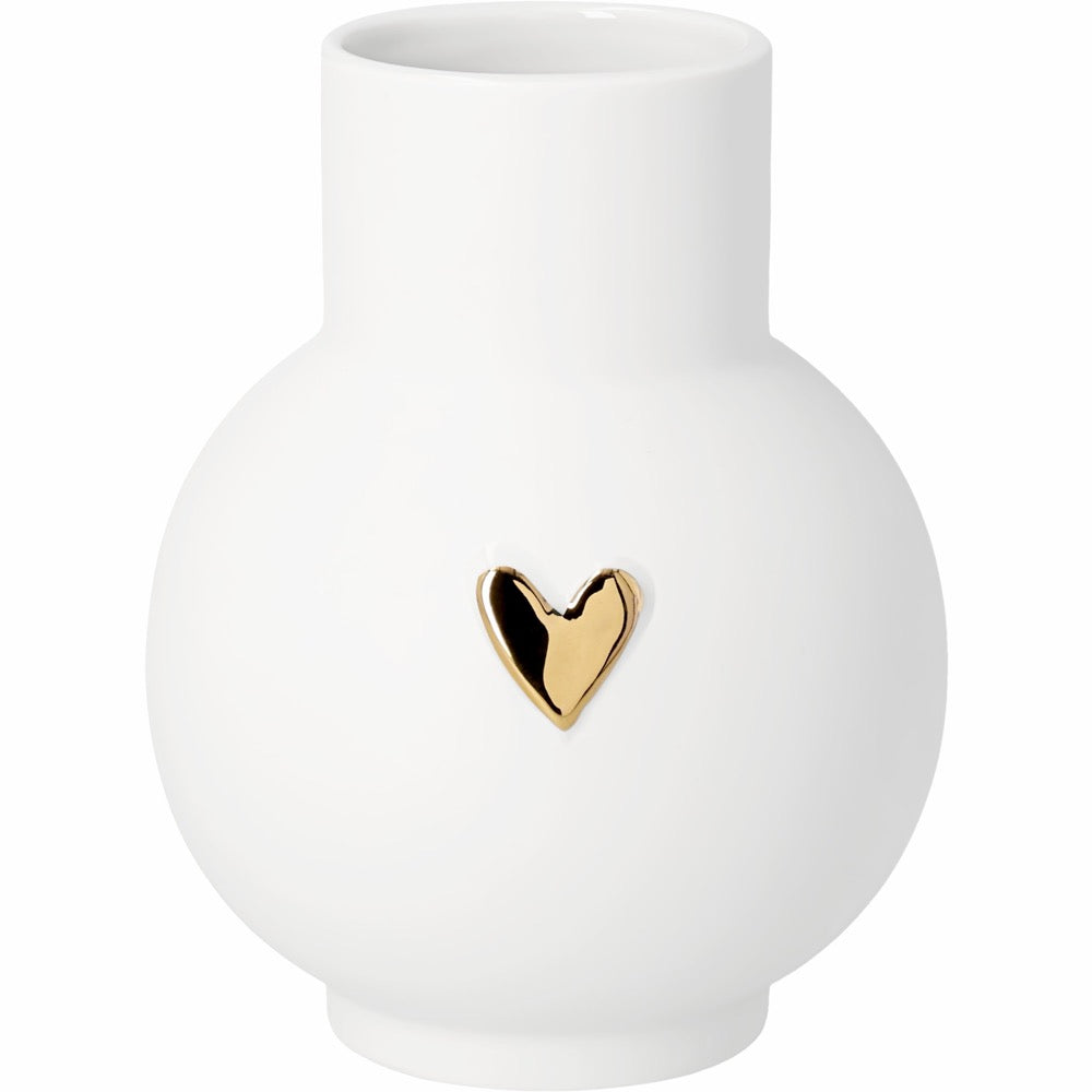 Ballvase Heart Gold