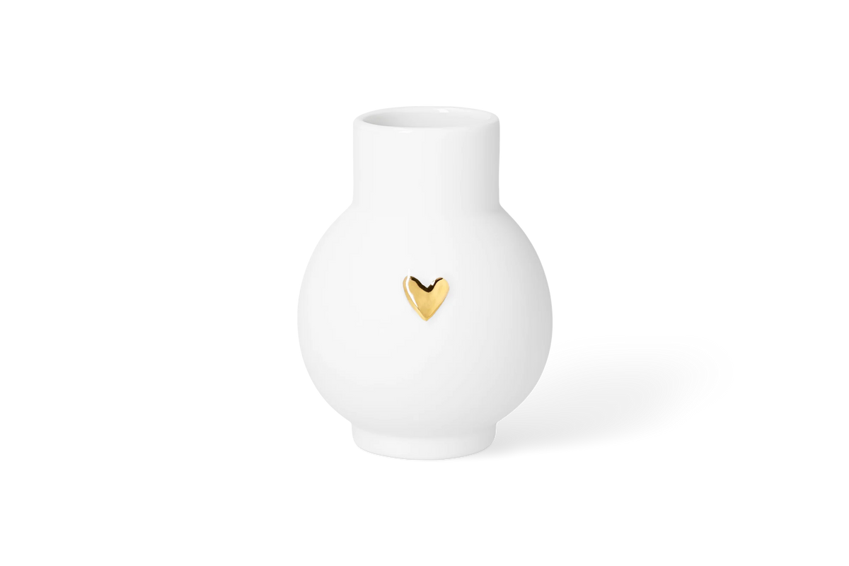 Mini-Ballvase Heart Gold