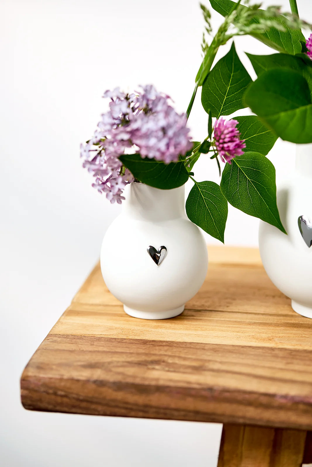 Mini-Ballvase Heart Silver