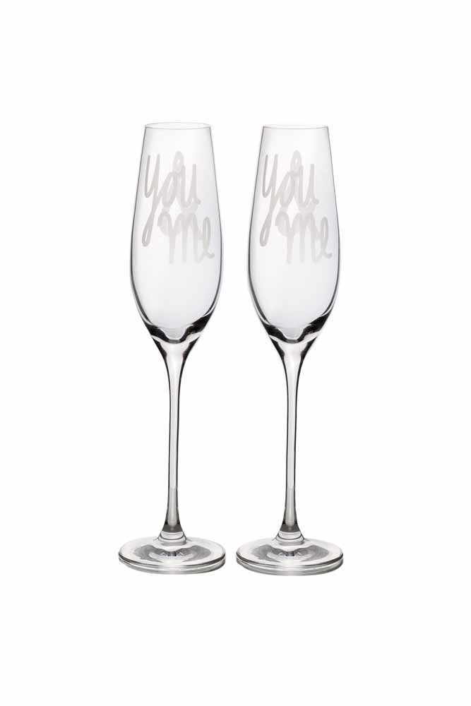 Sektglas Set You & me