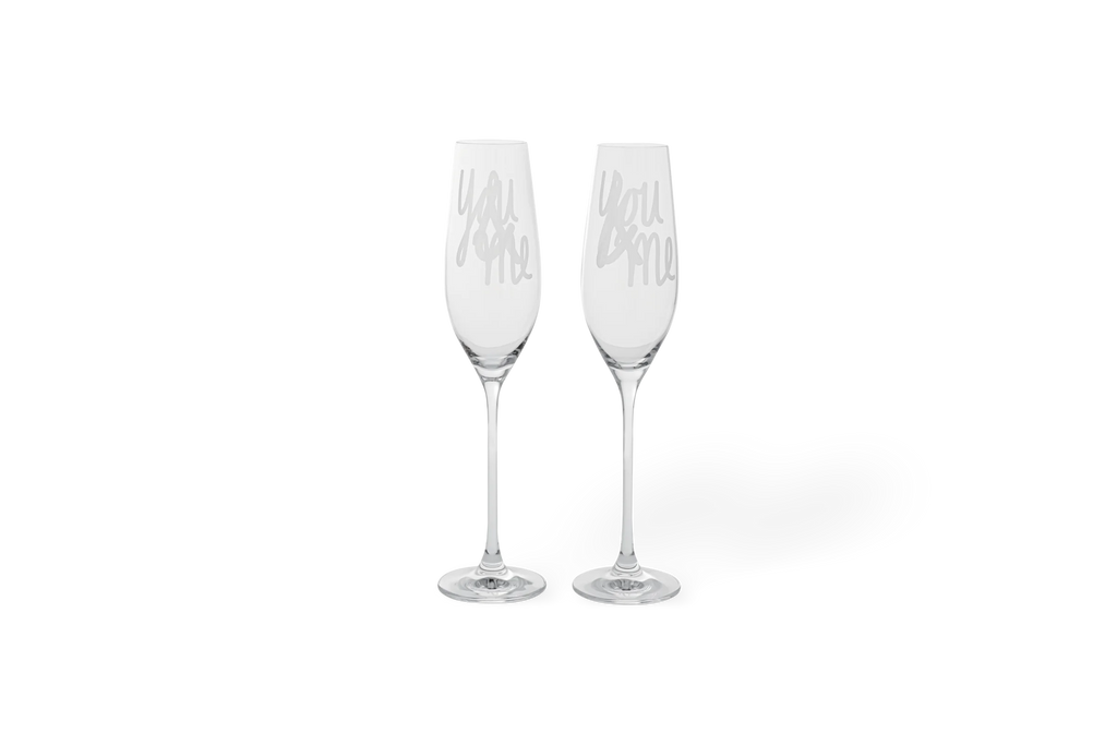 Sektglas Set You & me
