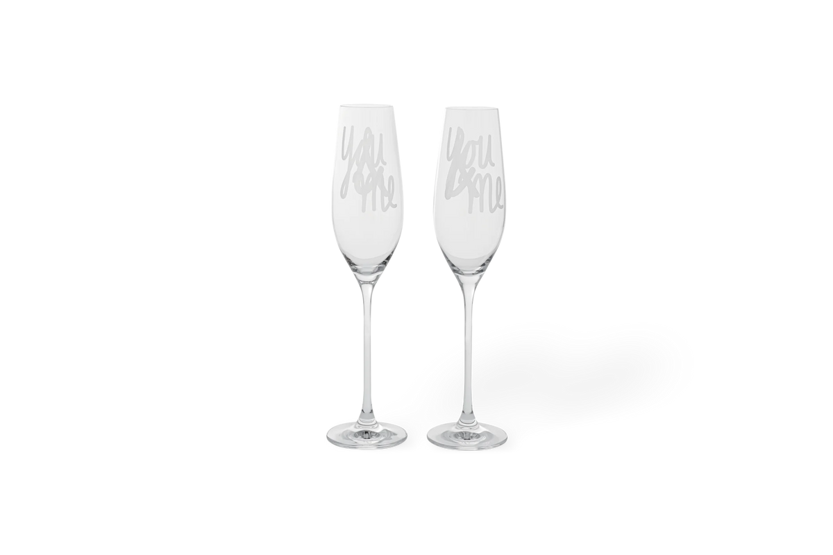 Sektglas Set You & me