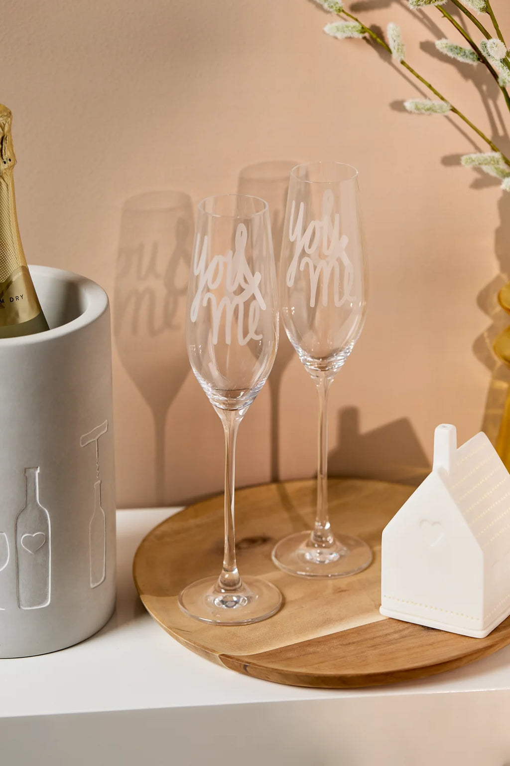 Sektglas Set You & me