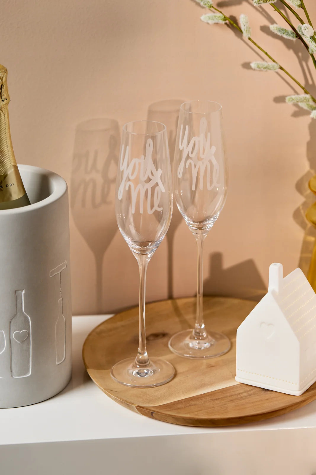 Sektglas Set You & me