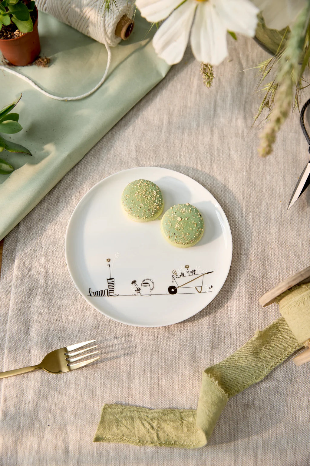 Gift plate gardening D.15cm