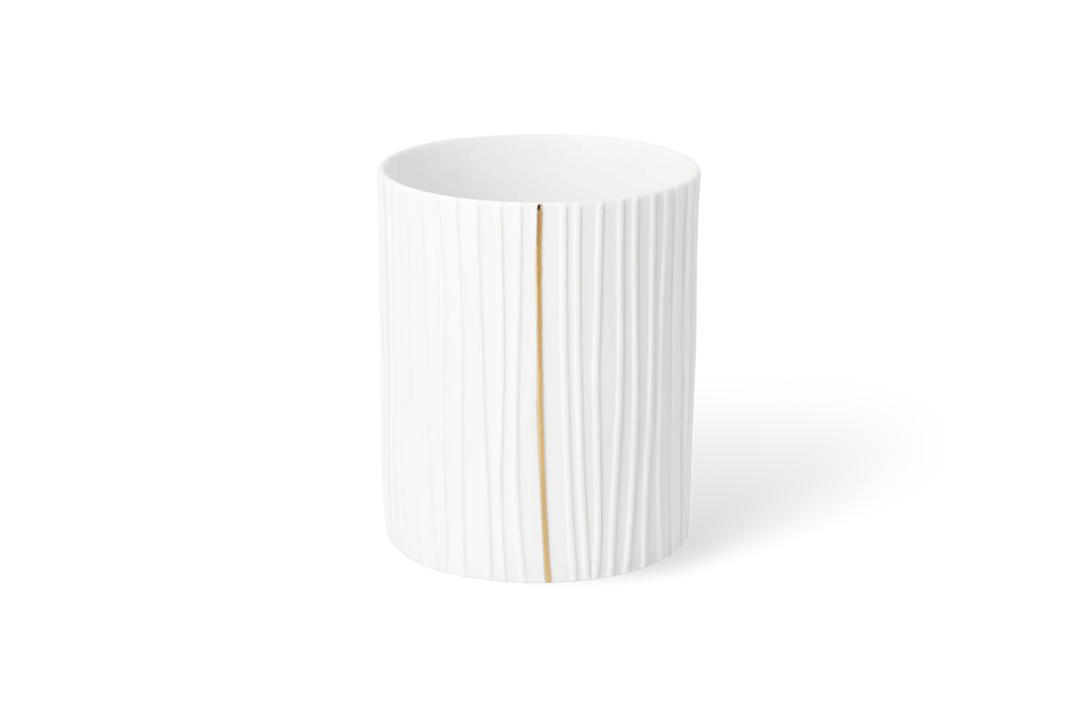 Tealight holder pleated