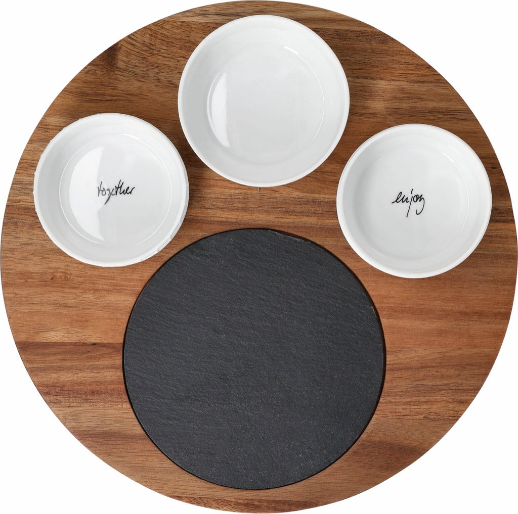Snacks & nibbles serving board Gemeinsam D.30cm H.6cm