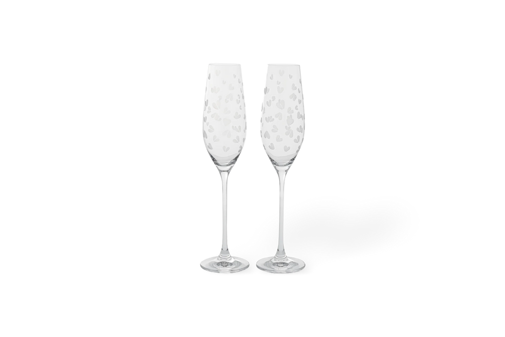 Sektglas Set Hearts