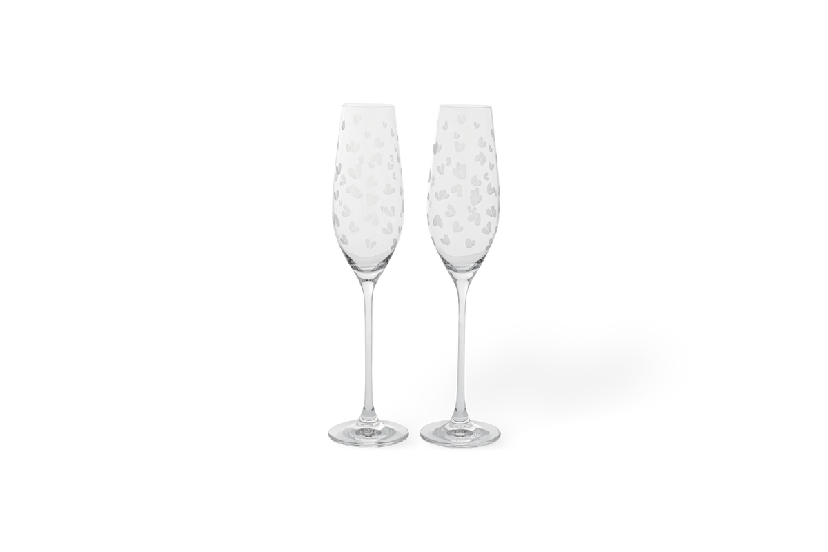 Sektglas Set Hearts