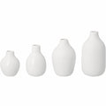 Mini bottle vases white Set 5-8,5x3,5-4,5cm