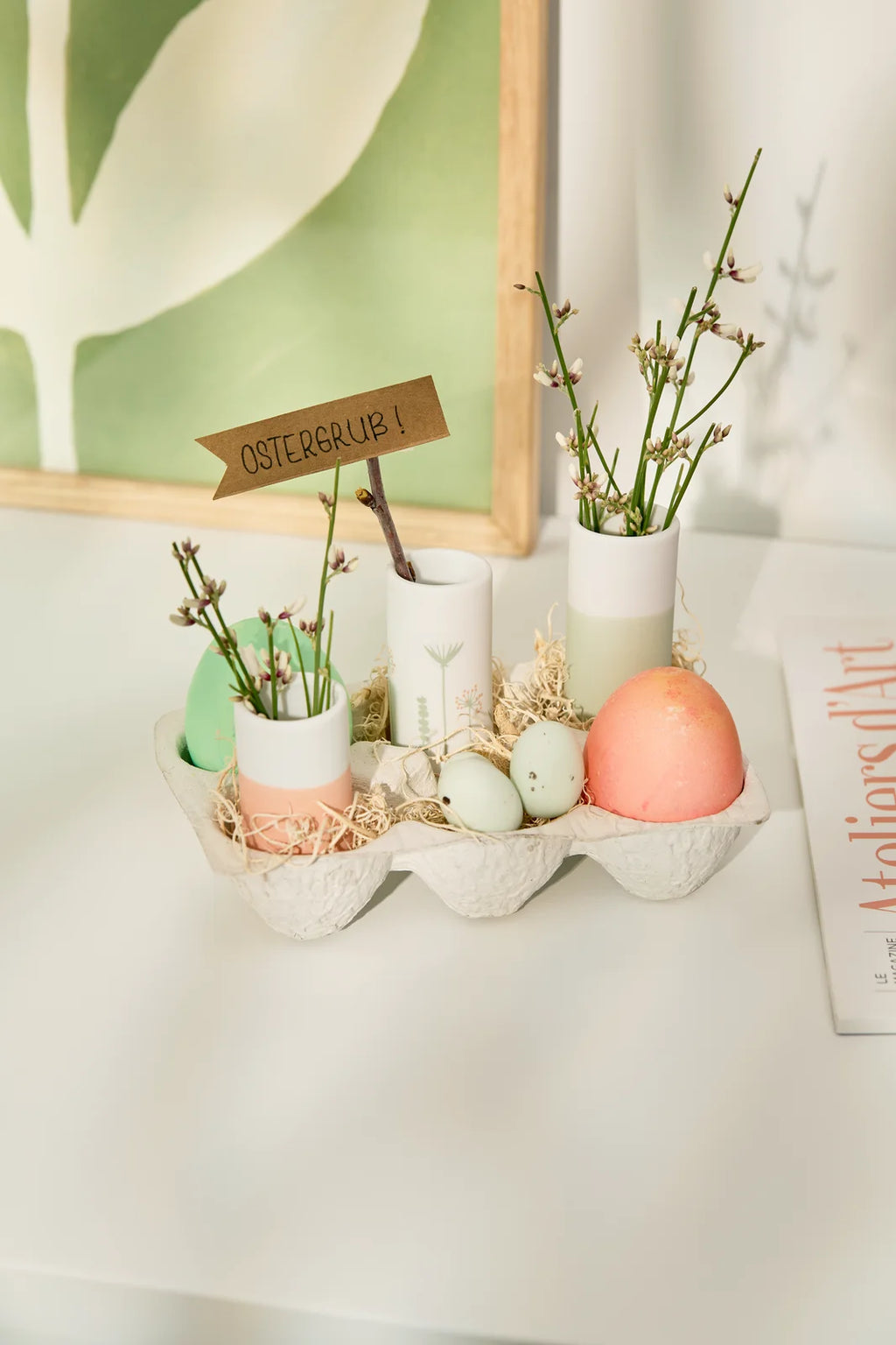 Mini Vases. Spring colours Set of 3