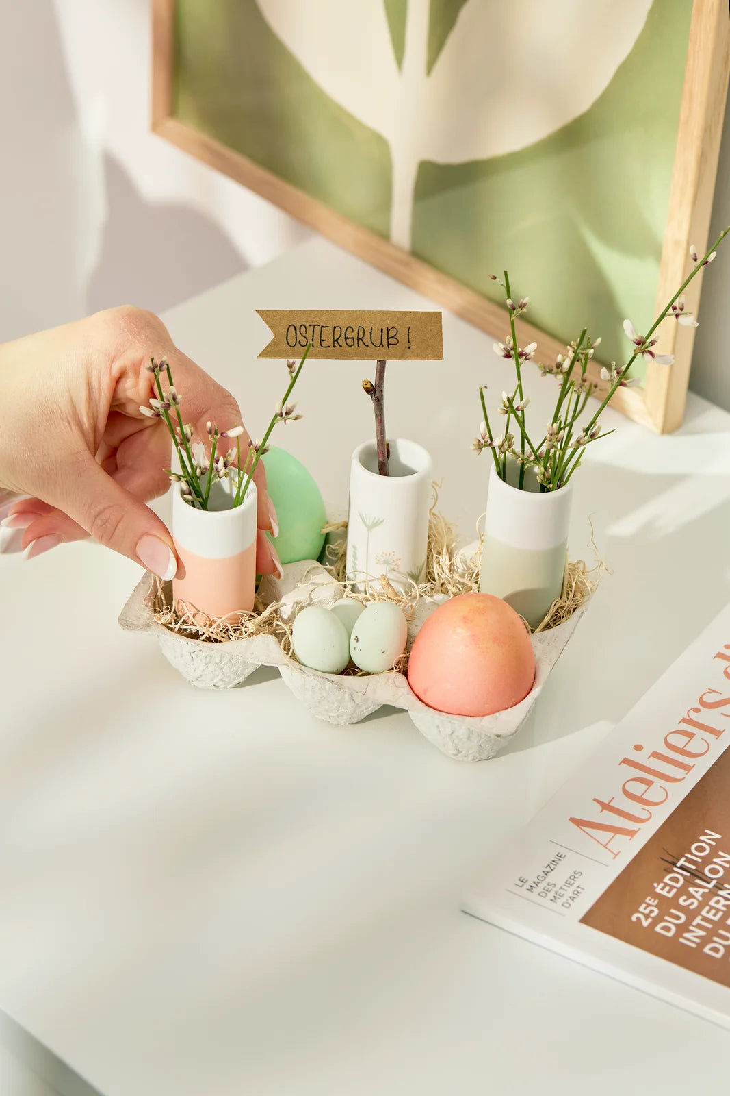Mini Vases. Spring colours Set of 3
