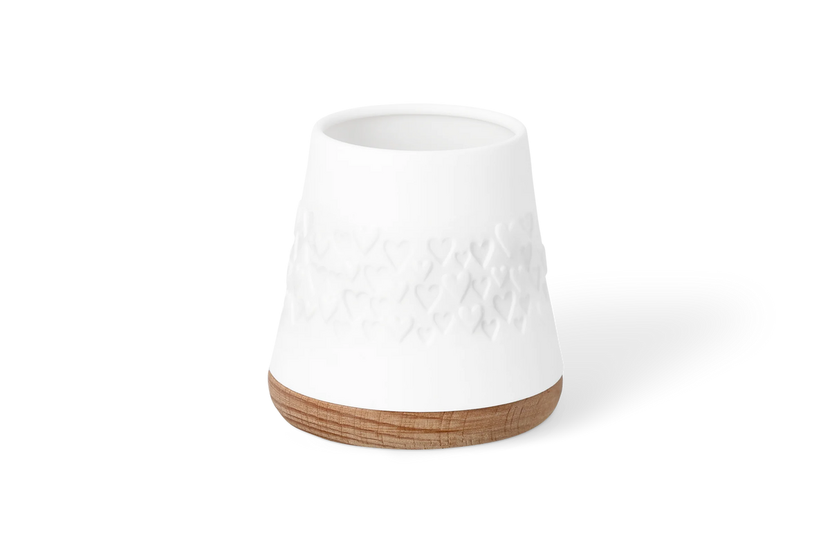 unglazed. High relief, low relief. Beech. Brown. Bougeoir posie - Curs Bougeoir posie - Feuilles de trfle