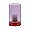 Glass lantern large 'Lucius' violett