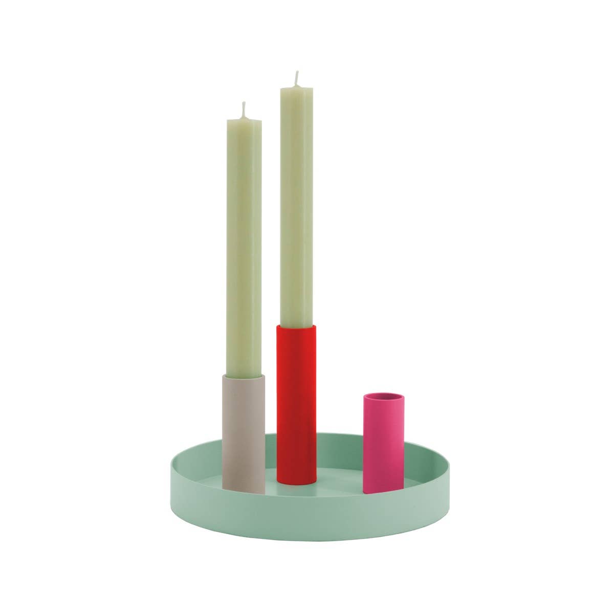 Magnetic candleholder 'Luna Mini' blue