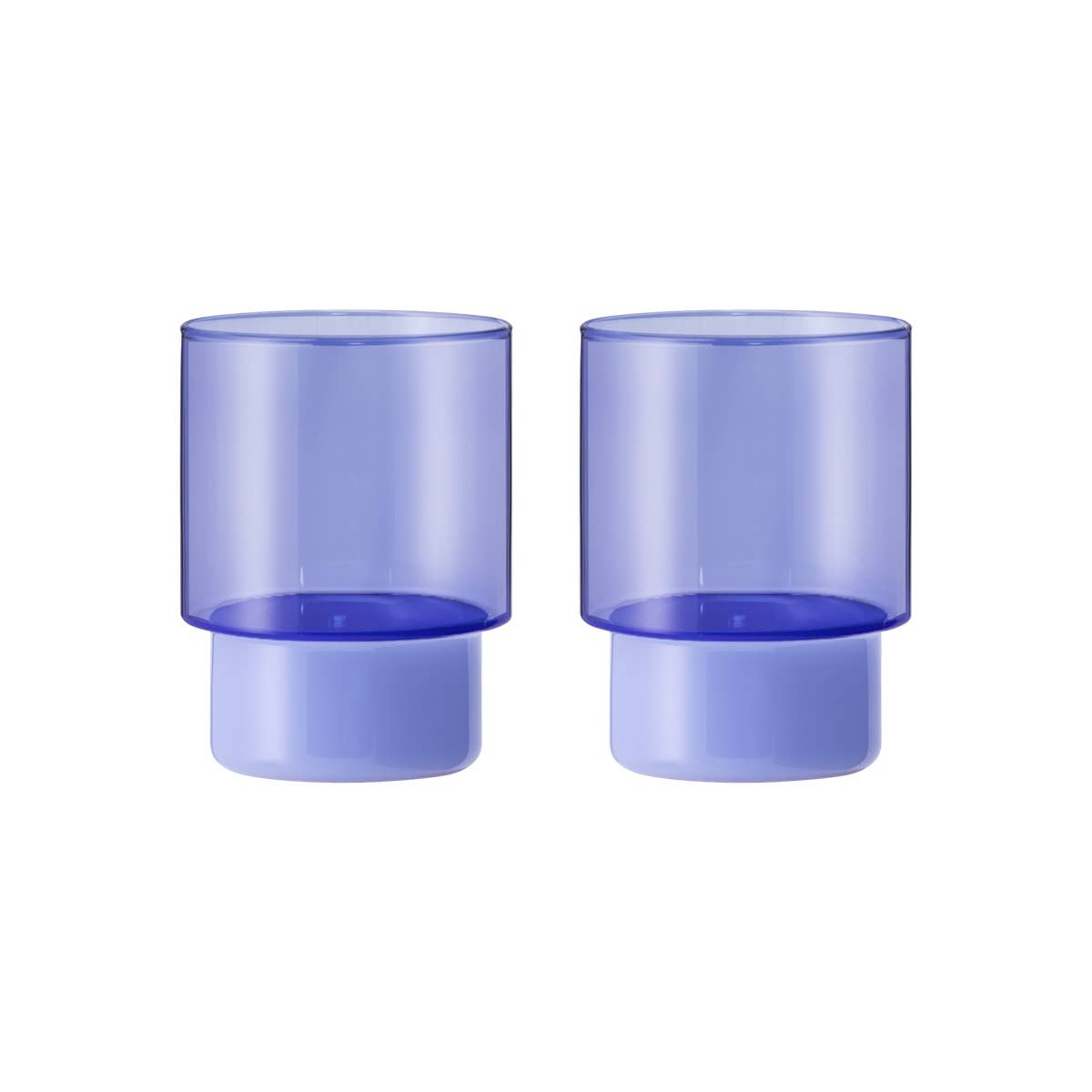 Drinking glasses Jill blue, set of 2