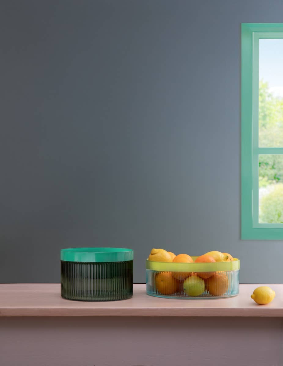 Glass bowl Groove 'green'