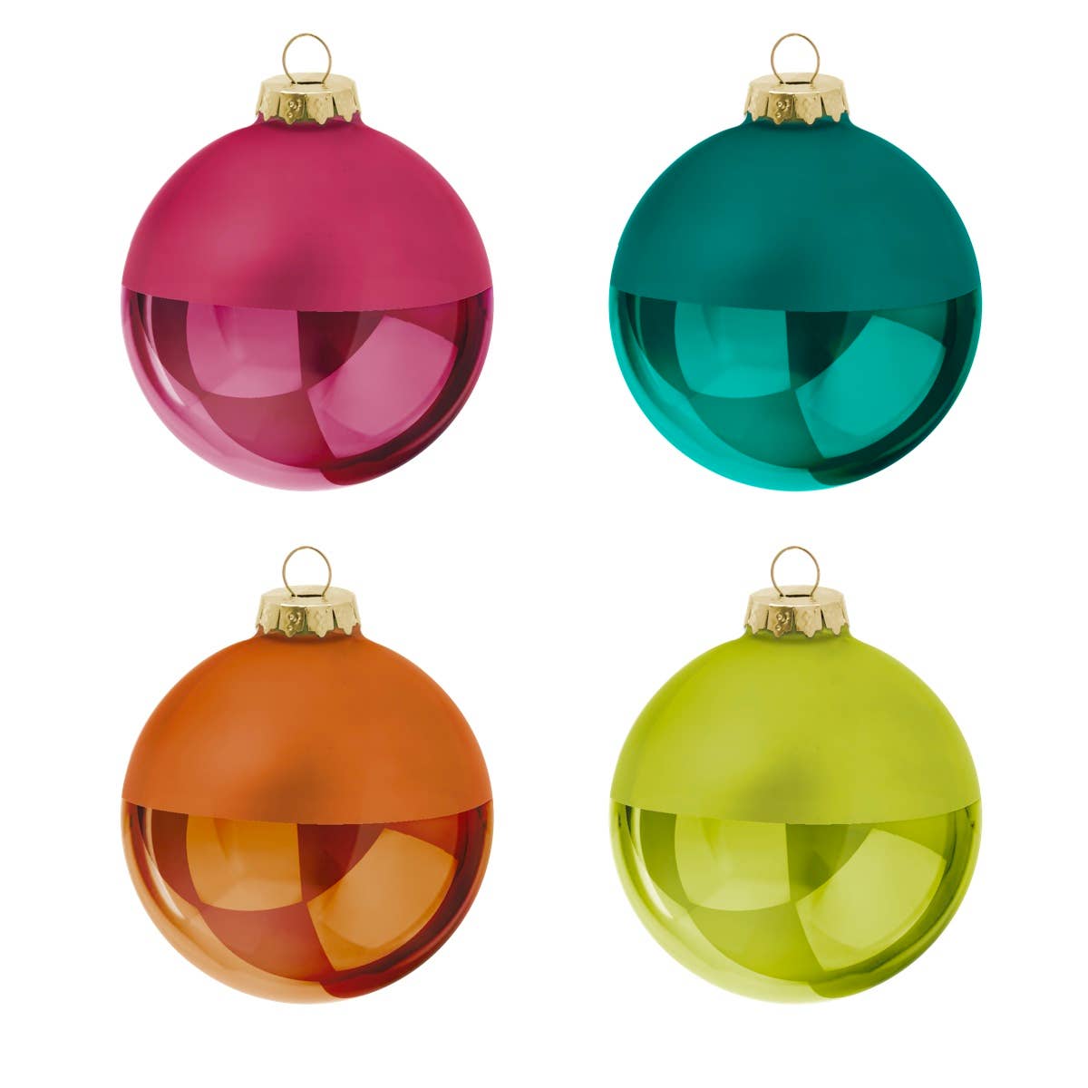 Christmas baubles set ´Gloria', 4pcs