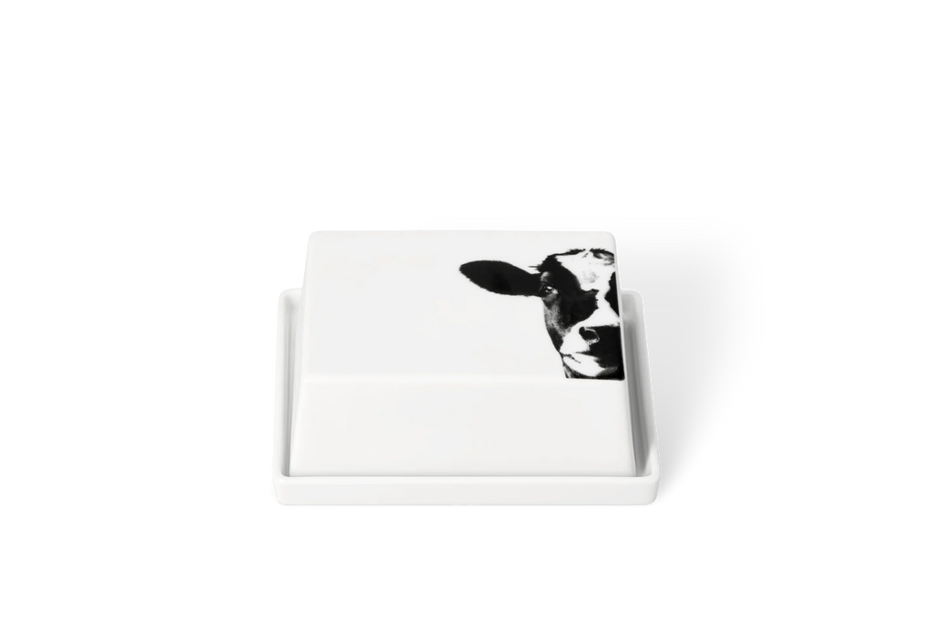 butter dish cow