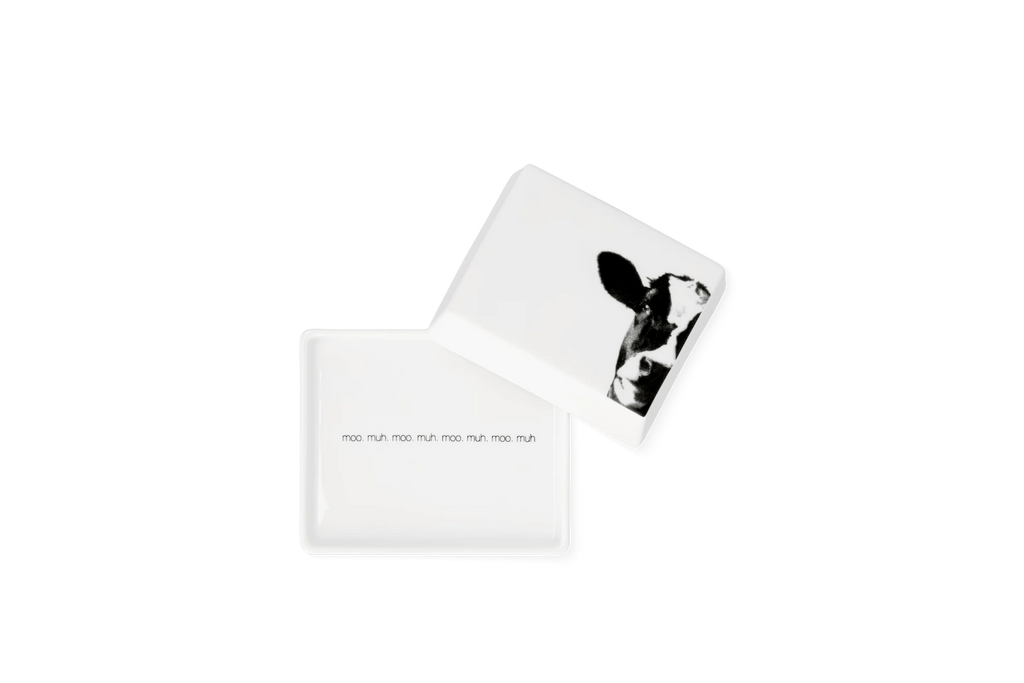 butter dish 1/4 cow