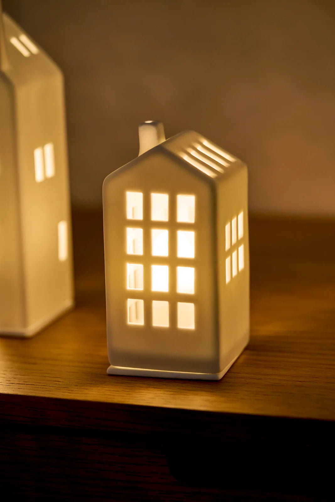 Mini light house town halle 6x6x12.5cm