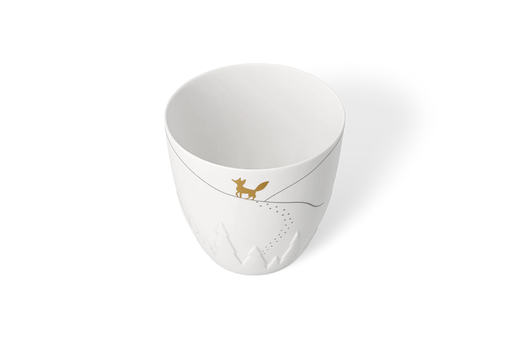 Poetry light fox. gold Diameter9.5cm Height.10cm