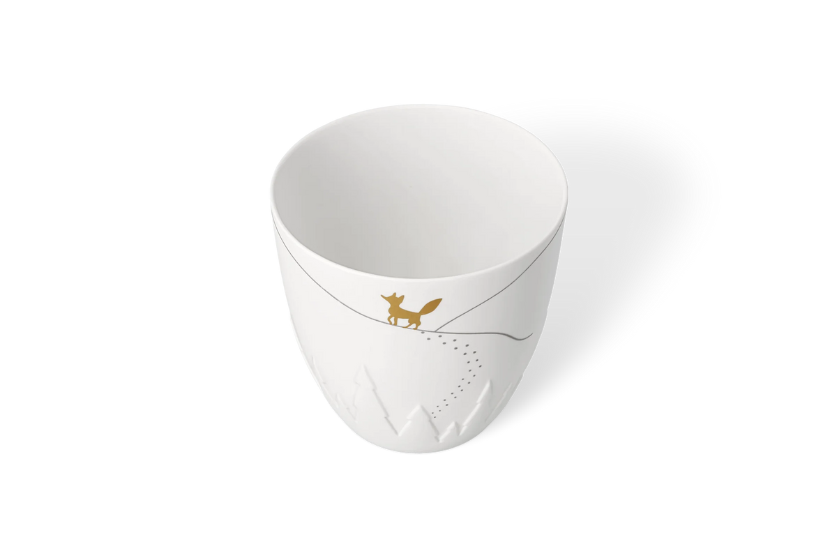 Poetry light fox. gold Diameter9.5cm Height.10cm