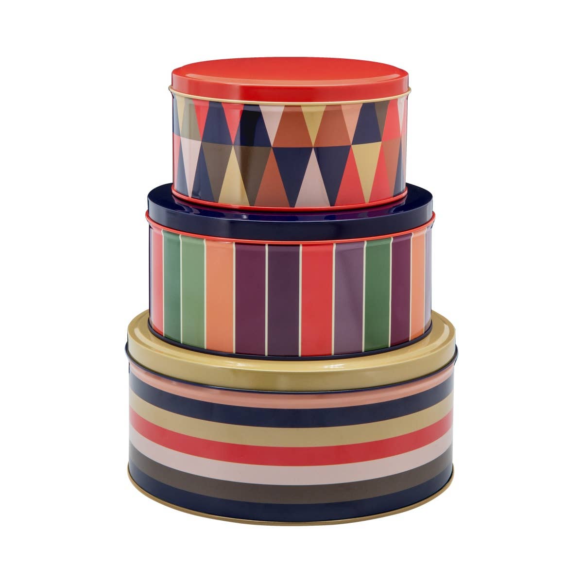 Set of Tin Boxes 'Klara', set of 3