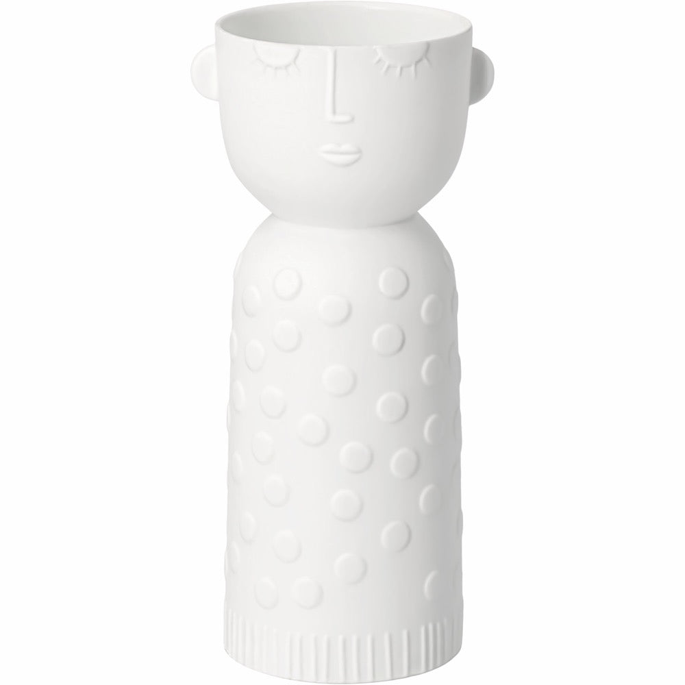 Porcelain tales candel carrier Luna D.7cm H.15cm