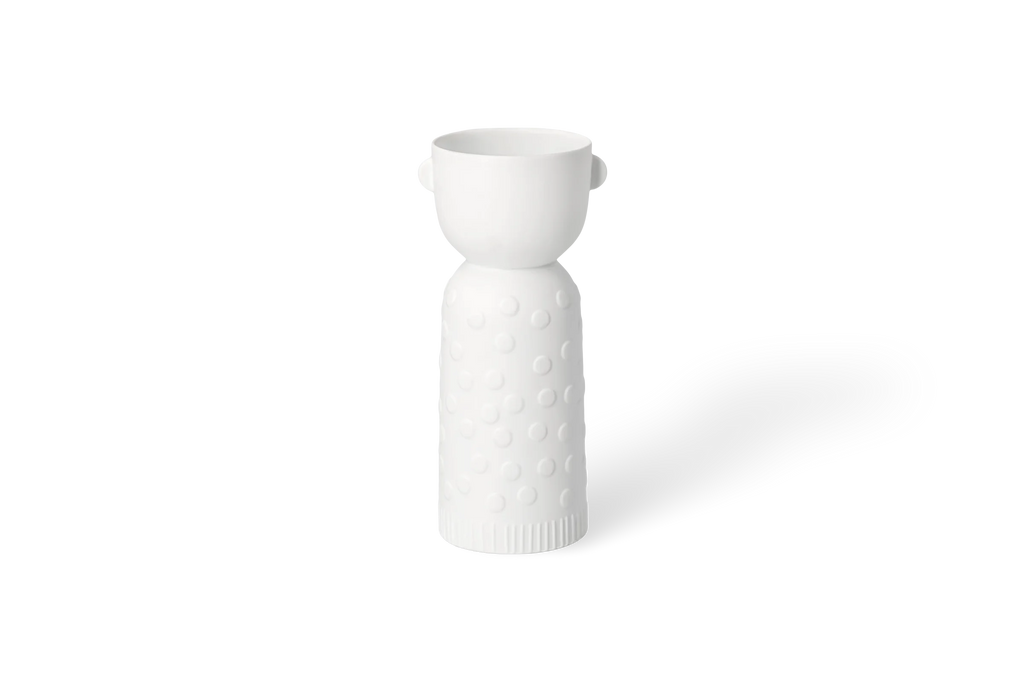 Porcelain tales candel carrier Luna D.7cm H.15cm
