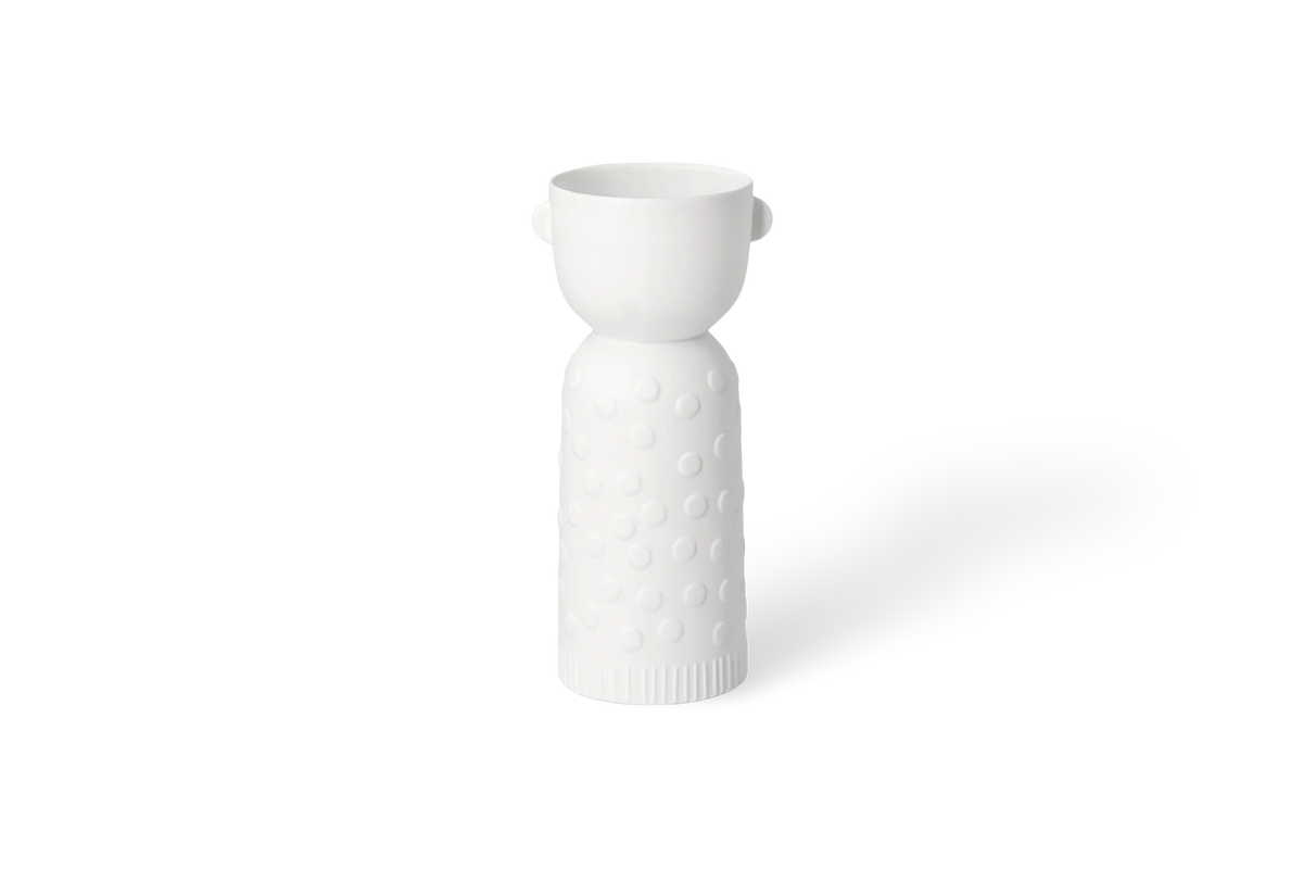 Porcelain tales candel carrier Luna D.7cm H.15cm