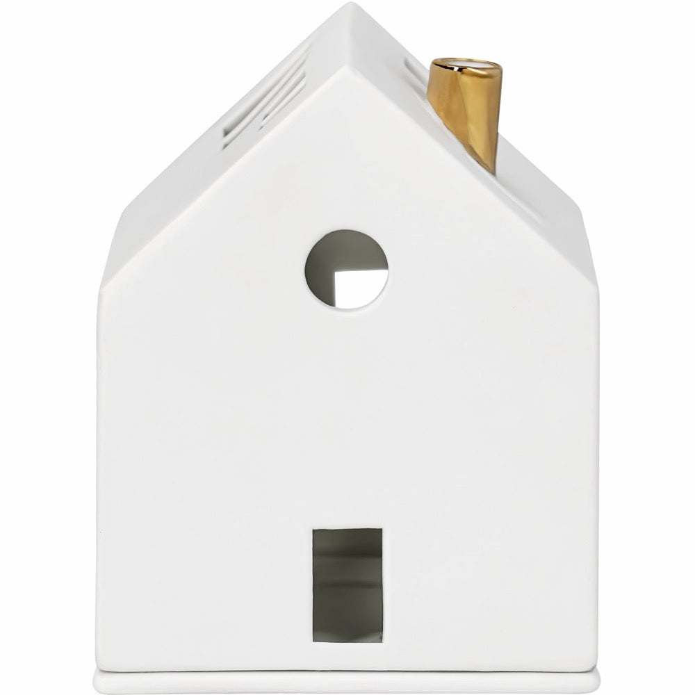 Light house golden chimney 8x8x10.5cm