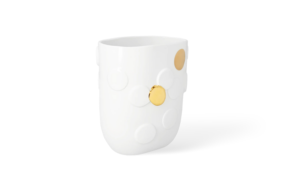 Vase golden Dot 19x12x21.5cm