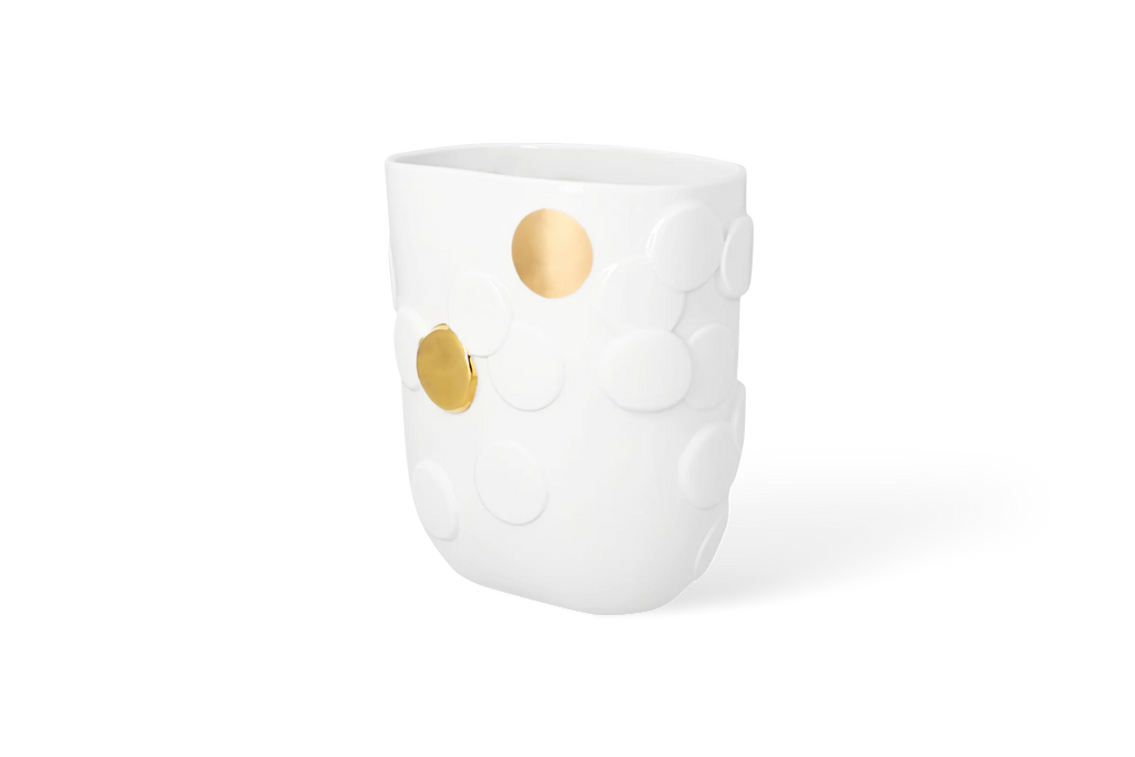 Vase golden Dot 19x12x21.5cm