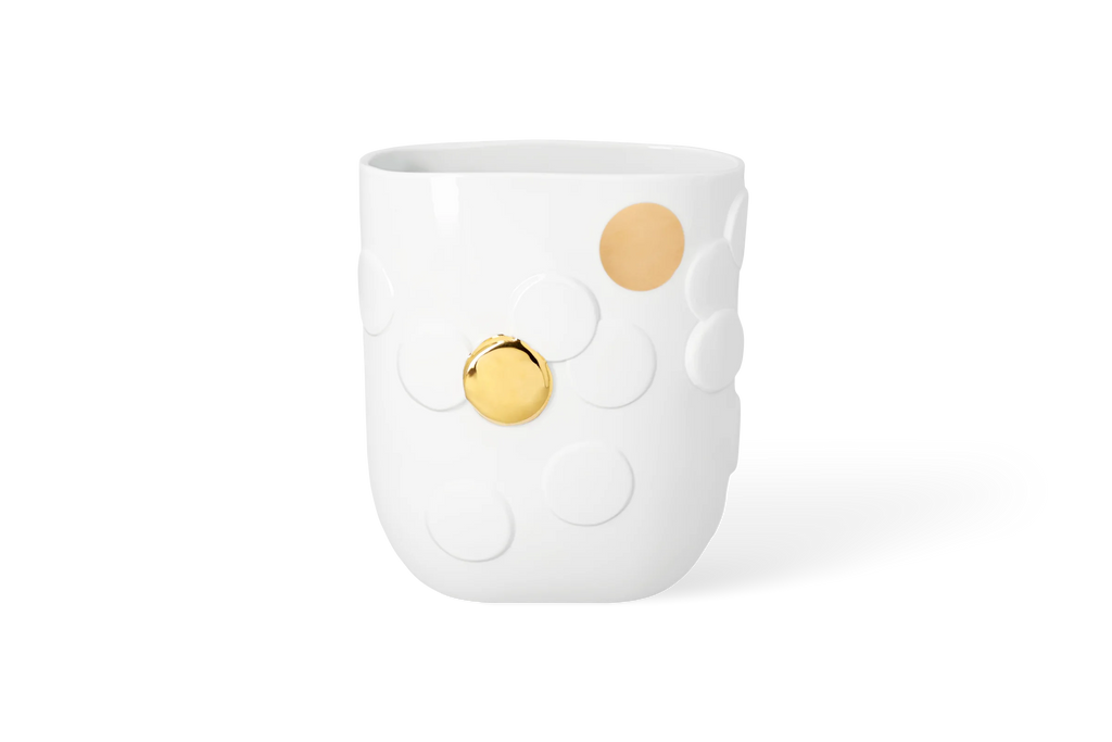 Vase golden Dot 19x12x21.5cm