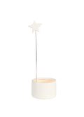 Tea light holder Star D.6cm H.19.5cm
