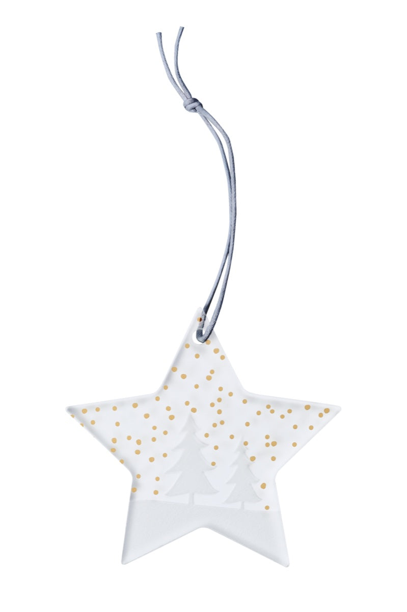 Ice star fir trees.large 9.5x8.5cm