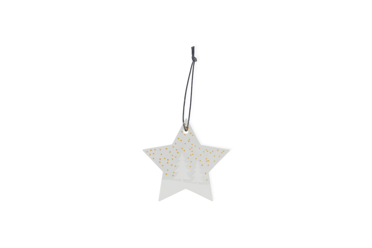 Ice star fir trees.large 9.5x8.5cm