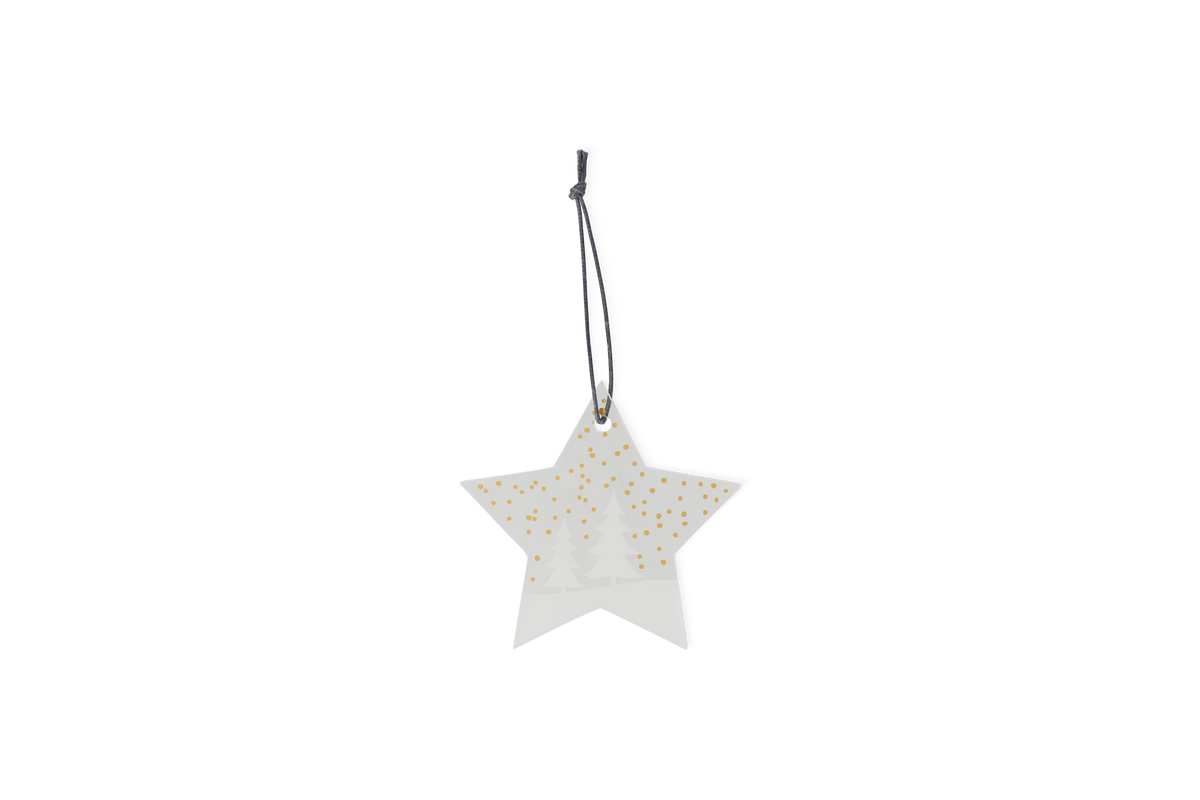 Ice star fir trees.large 9.5x8.5cm