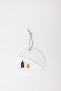 Glass Hanger Snowscape Diameter12cm