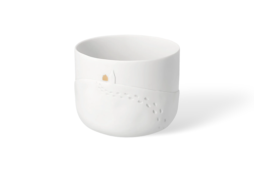 Tealight footprints Diameter9cm H.7cm