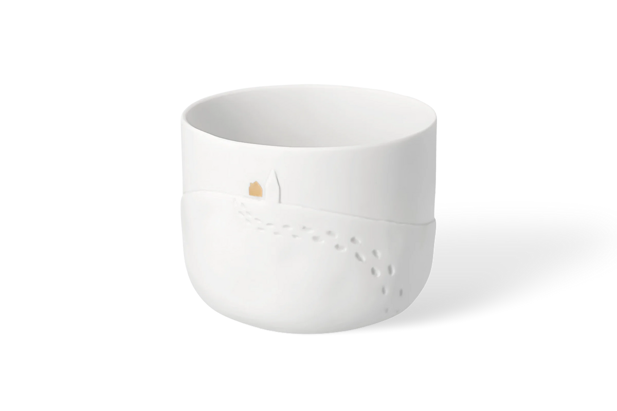 Tealight footprints Diameter9cm H.7cm