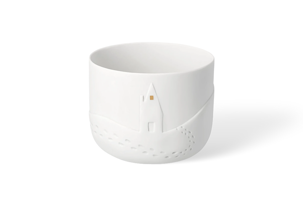 Tealight footprints Diameter9cm H.7cm