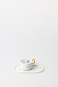 Cup with serving plate 22x11x3.6cm